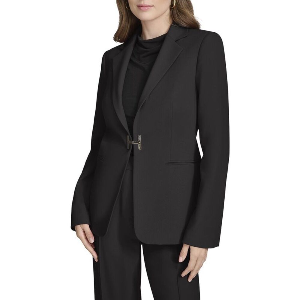 Halston Womens  Logo Blazer